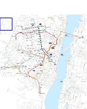 Transporte mapa de Voronej