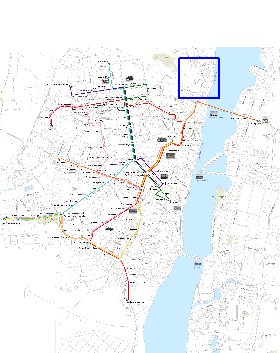 Transporte mapa de Voronej