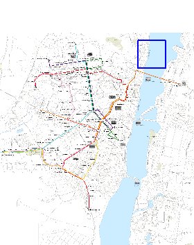 Transporte mapa de Voronej