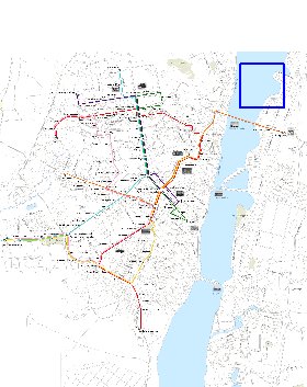 Transporte mapa de Voronej