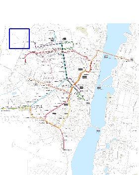 Transporte mapa de Voronej