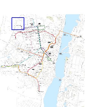 Transporte mapa de Voronej