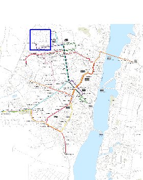 Transporte mapa de Voronej