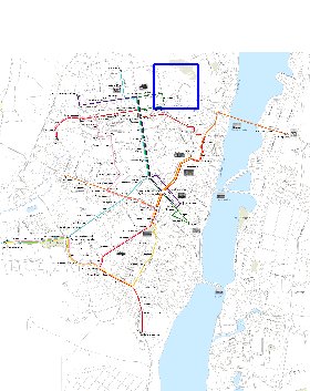 Transporte mapa de Voronej