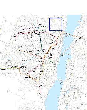 Transporte mapa de Voronej