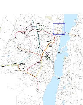 Transporte mapa de Voronej