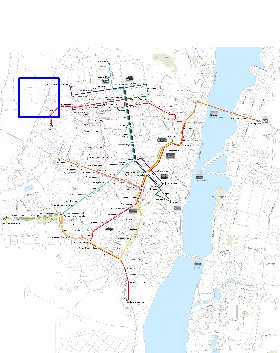 Transporte mapa de Voronej