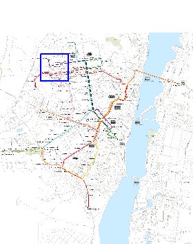 Transport carte de Voronej