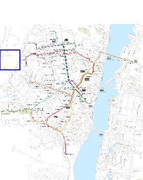 Transporte mapa de Voronej