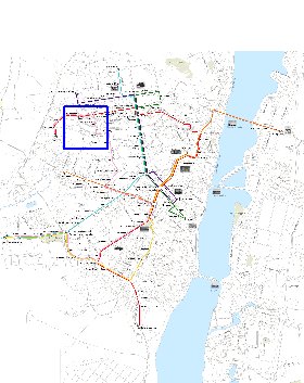 Transport carte de Voronej