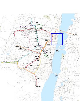 Transporte mapa de Voronej