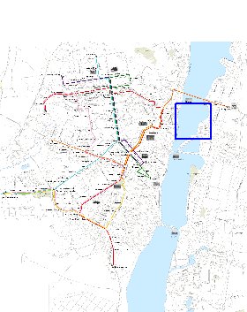 Transporte mapa de Voronej