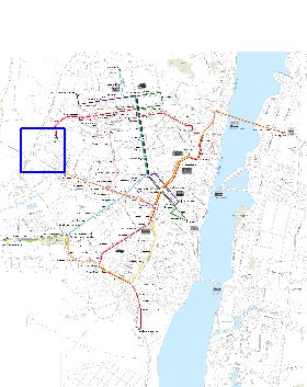 Transporte mapa de Voronej