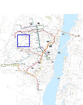 Transporte mapa de Voronej