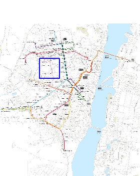 Transporte mapa de Voronej