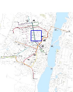 Transporte mapa de Voronej