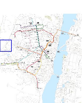 Transporte mapa de Voronej