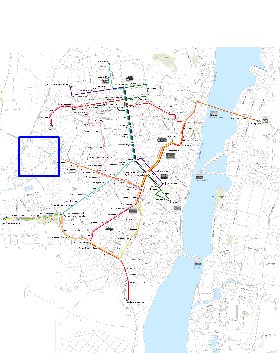 Transporte mapa de Voronej