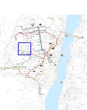 Transporte mapa de Voronej