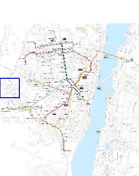 Transporte mapa de Voronej