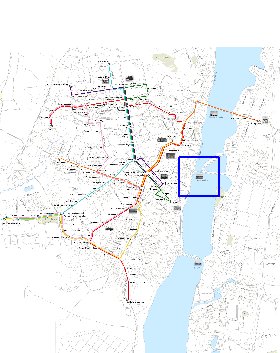 Transporte mapa de Voronej