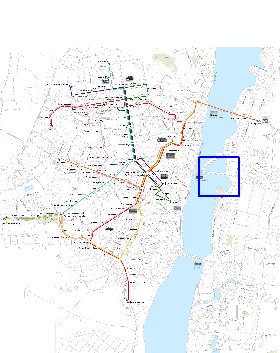 Transporte mapa de Voronej