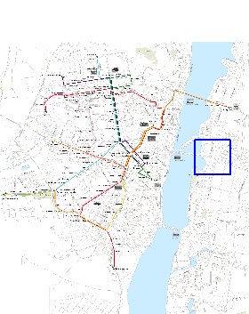 Transporte mapa de Voronej