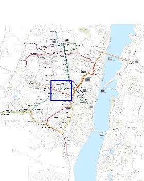 Transporte mapa de Voronej