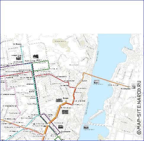 Transport carte de Voronej