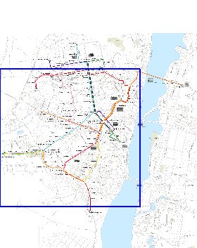 Transporte mapa de Voronej