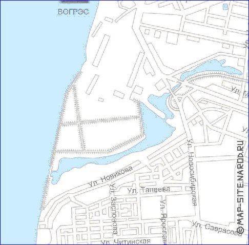 Transporte mapa de Voronej