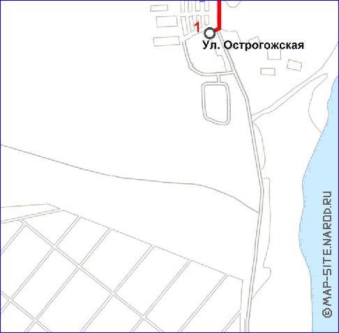 Transporte mapa de Voronej