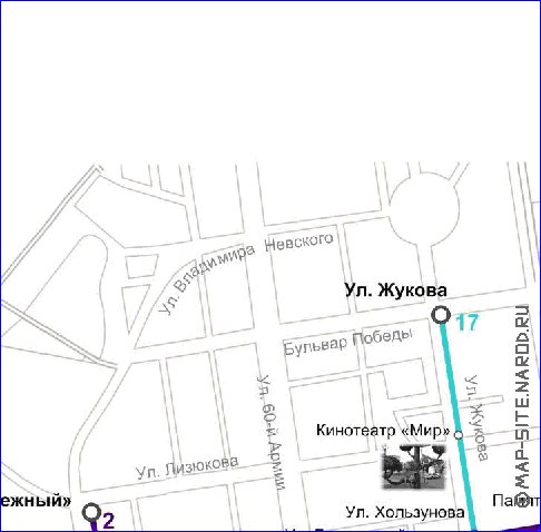 Transporte mapa de Voronej