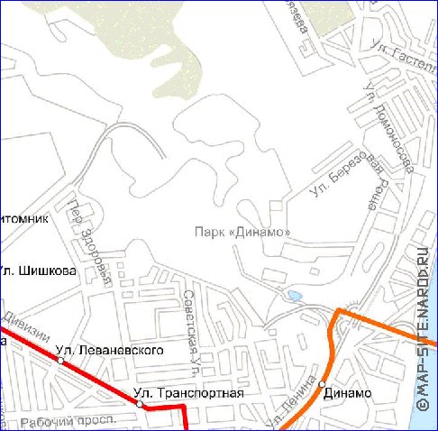 Transporte mapa de Voronej