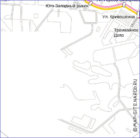 Transporte mapa de Voronej