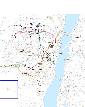 Transporte mapa de Voronej