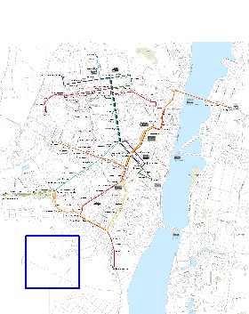 Transporte mapa de Voronej