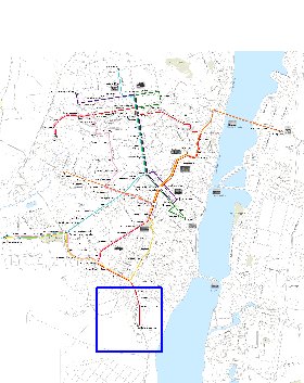 Transporte mapa de Voronej