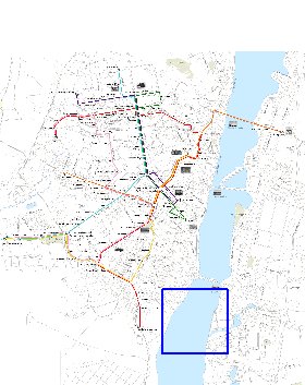 Transporte mapa de Voronej