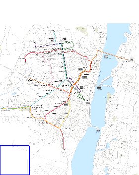 Transporte mapa de Voronej