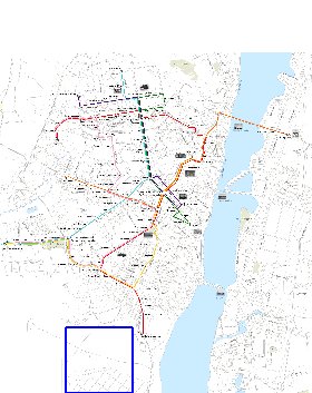 Transporte mapa de Voronej