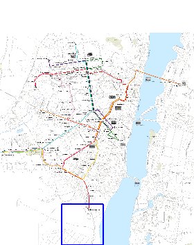 Transporte mapa de Voronej