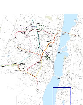 Transporte mapa de Voronej