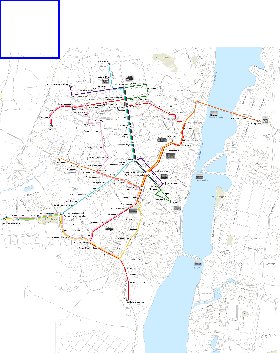 Transporte mapa de Voronej