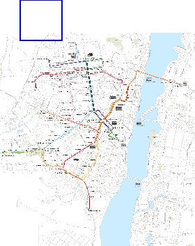 Transporte mapa de Voronej