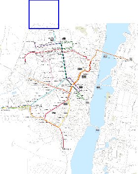 Transporte mapa de Voronej