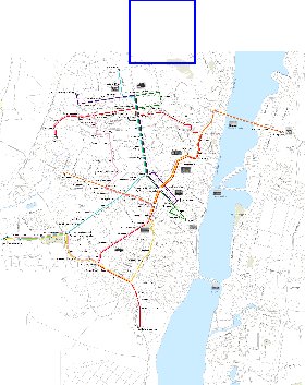 Transporte mapa de Voronej