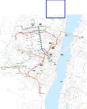 Transporte mapa de Voronej