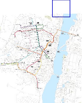 Transporte mapa de Voronej