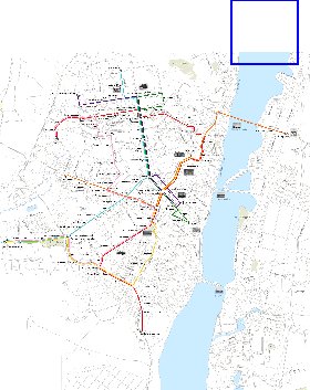 Transporte mapa de Voronej